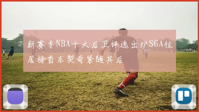 新赛季NBA十大后卫评选出炉SGA位居榜首东契奇紧随其后